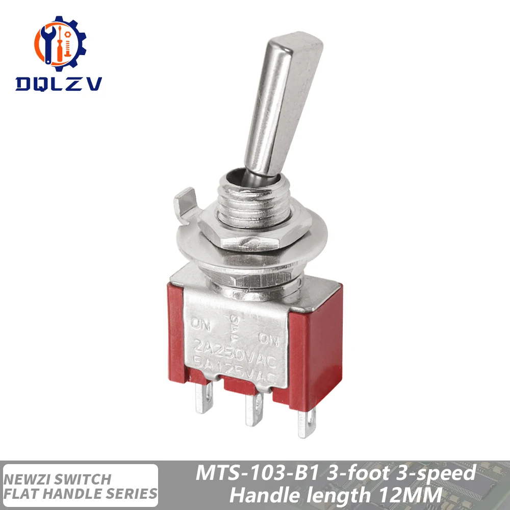 SH T80-T Serie Flachgriff 6,35 mm Panel Mount Mini Kippschalter für RC Modell Fernbedienung