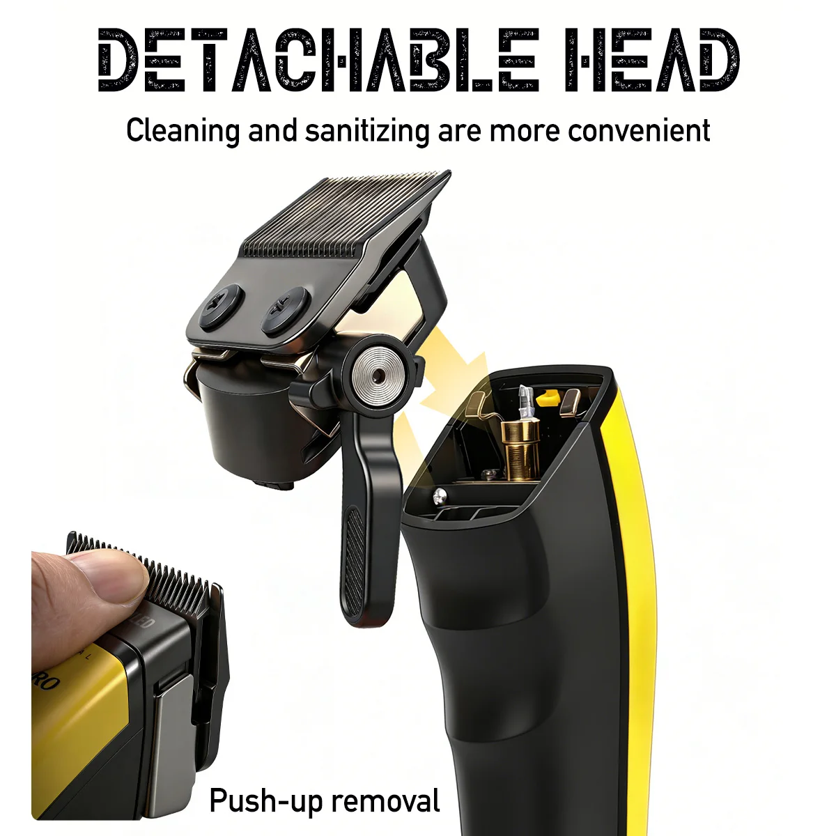 

Профессиональная электрическая машинка для стрижки волос BRDCLIP 898C, 8000 об/мин, с регулируемым внешним роторным двигателем, лезвие DLC, для парикмахеров