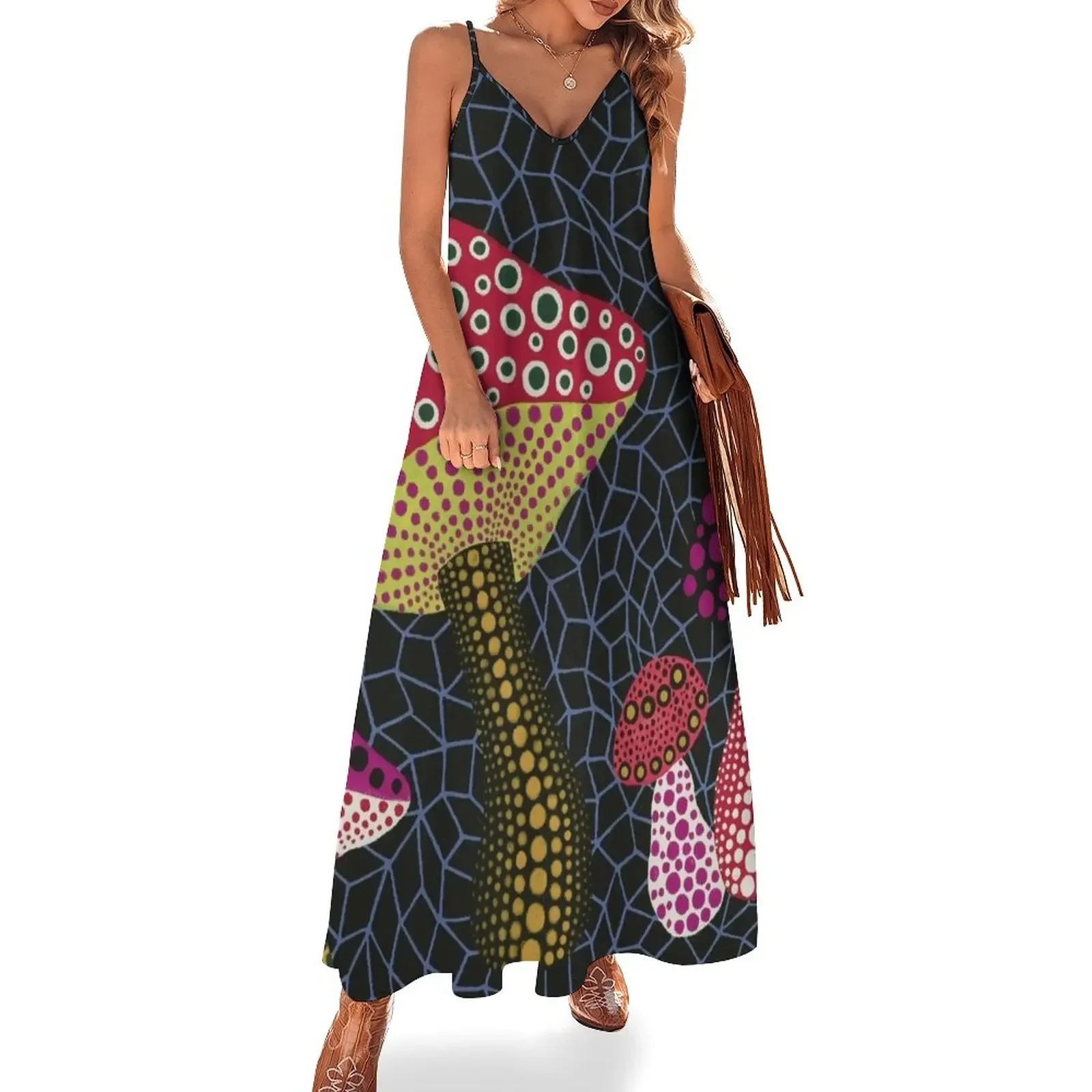 

yayoi kusama art Sleeveless Dress summer clothes Dress women birthday dress for women luxury 2025 women's summer jumpsuit