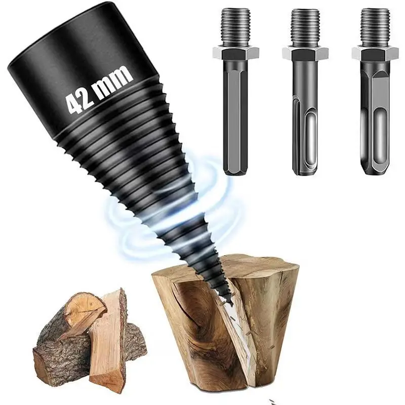 

42mm Wood Splitter Drill Hammer Drill Firewood Splitter Driller Square/Round/Hex Shank Drill Bit Split Drilling Wood Drill Tool