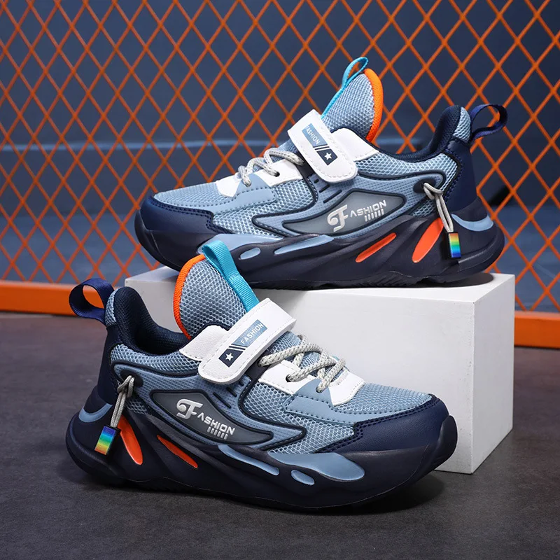 

Children Running Shoes Breathable Mesh Basketball Sneakers Kids Casual Outdoor Sports Shoes Boys Sneakers