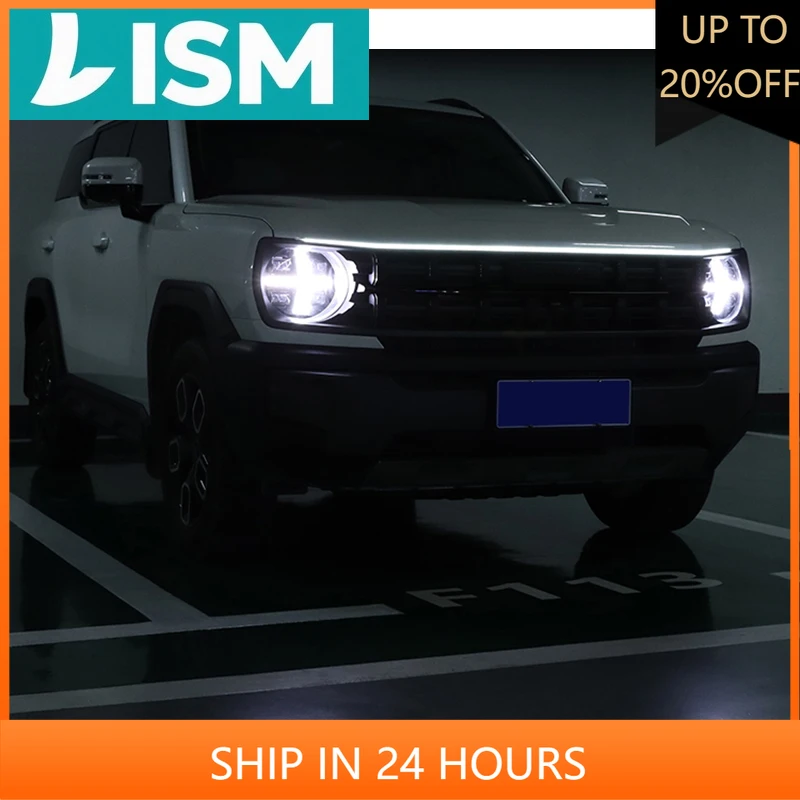 

NEW1 For Haval H3 2024 2025 Car Styling Hood Grille Lamp Dynamic Scanning Daytime Running Lights Flowing Light Auto Accessories