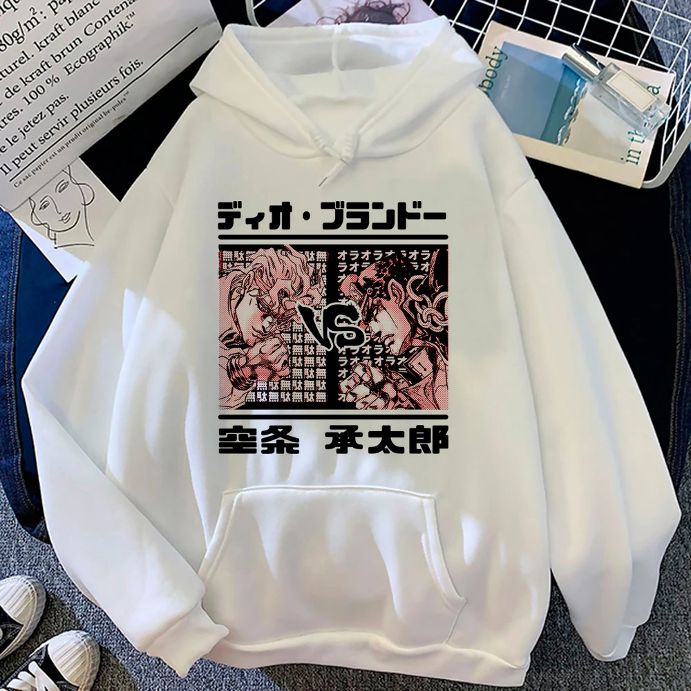 Jojo Bizar Avontuur Hoodies Vrouwen Streetwear 90S Fleece Sweat Y 2K Sweatshirts Dames Japanse Trui