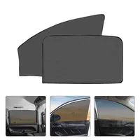 2pcs Magnetic Car Side Window Sun Shade UV Protection Curtain Sunshade Mesh Sun Visor Summer Protect Car Blinds Car Accessories