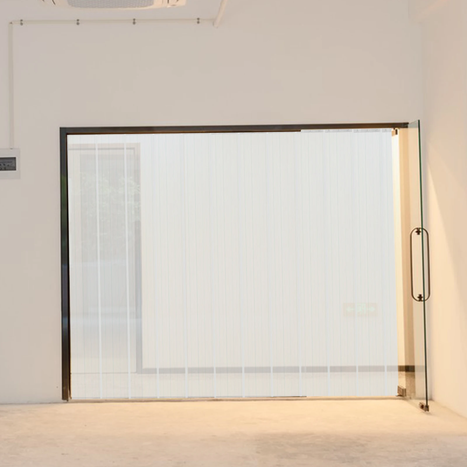 

1 set 1 Set Of Pvc Door Curtain Clear Plastic Strip For Windproof Insulation Partition Market Cooler Freezer Pet-Friendly Flap