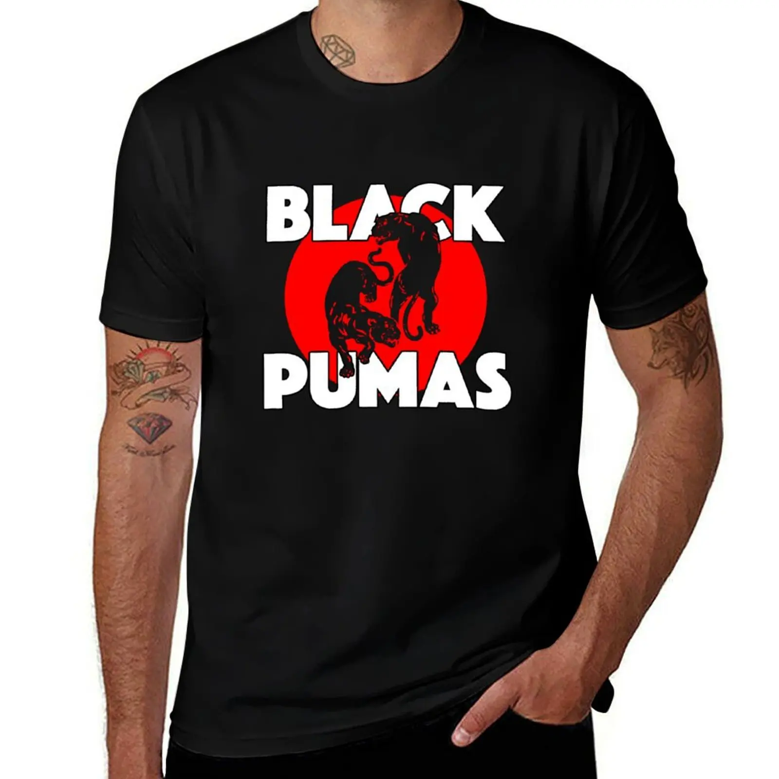 

black pumas T-Shirt essential t shirt t shirts for man graphic funny funny t shirts man T-shirt