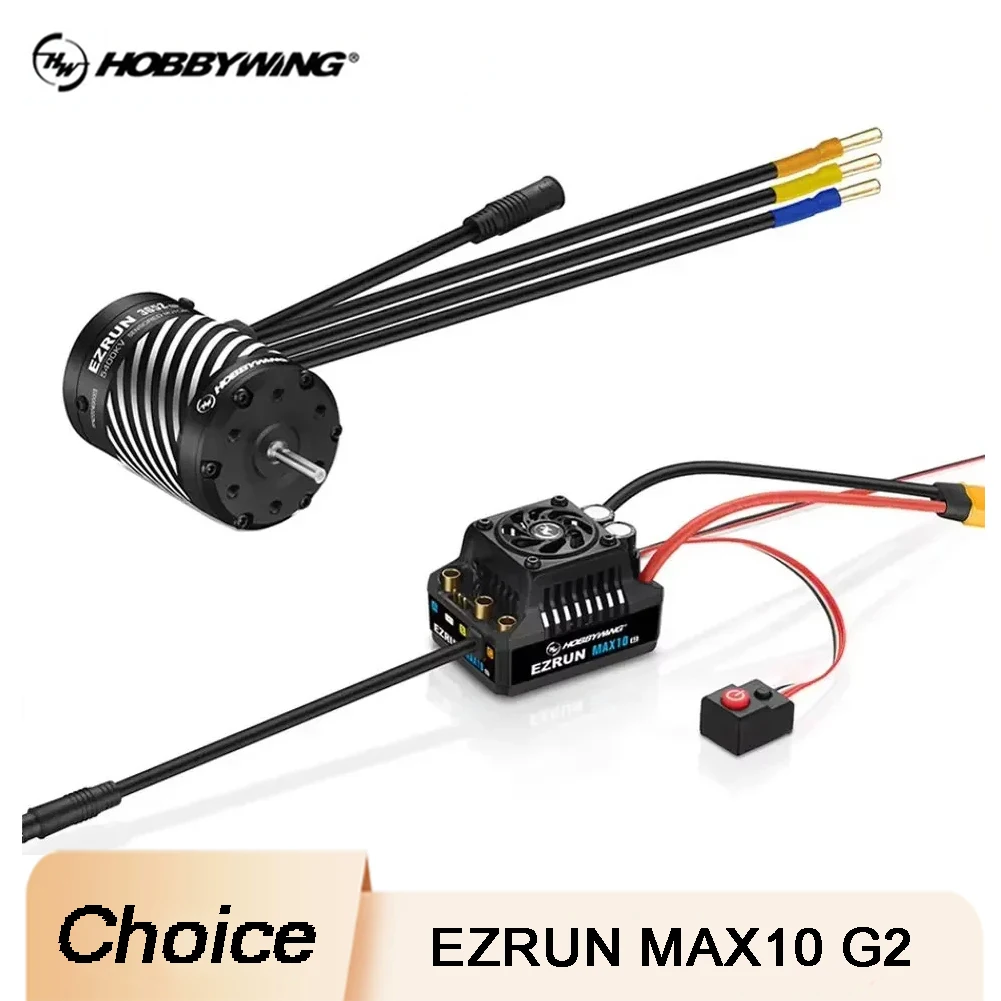 

Hobbywing EZRUN MAX10 G2 80A/140A 2-3S Водонепроницаемый бесщеточный ESC и 3652/3665 SD G3 сенсорный бесщеточный двигатель для 1/10 RC Car Truck