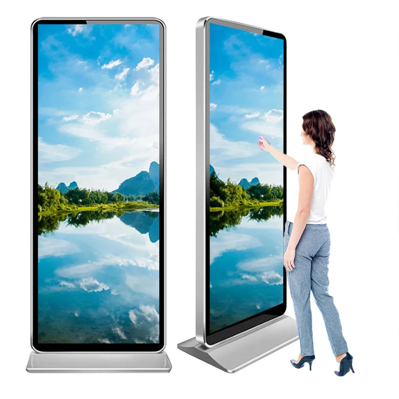 

Intelligent 75 inch indoor interactive 4k display digital signage LCD display menu board advertising screen