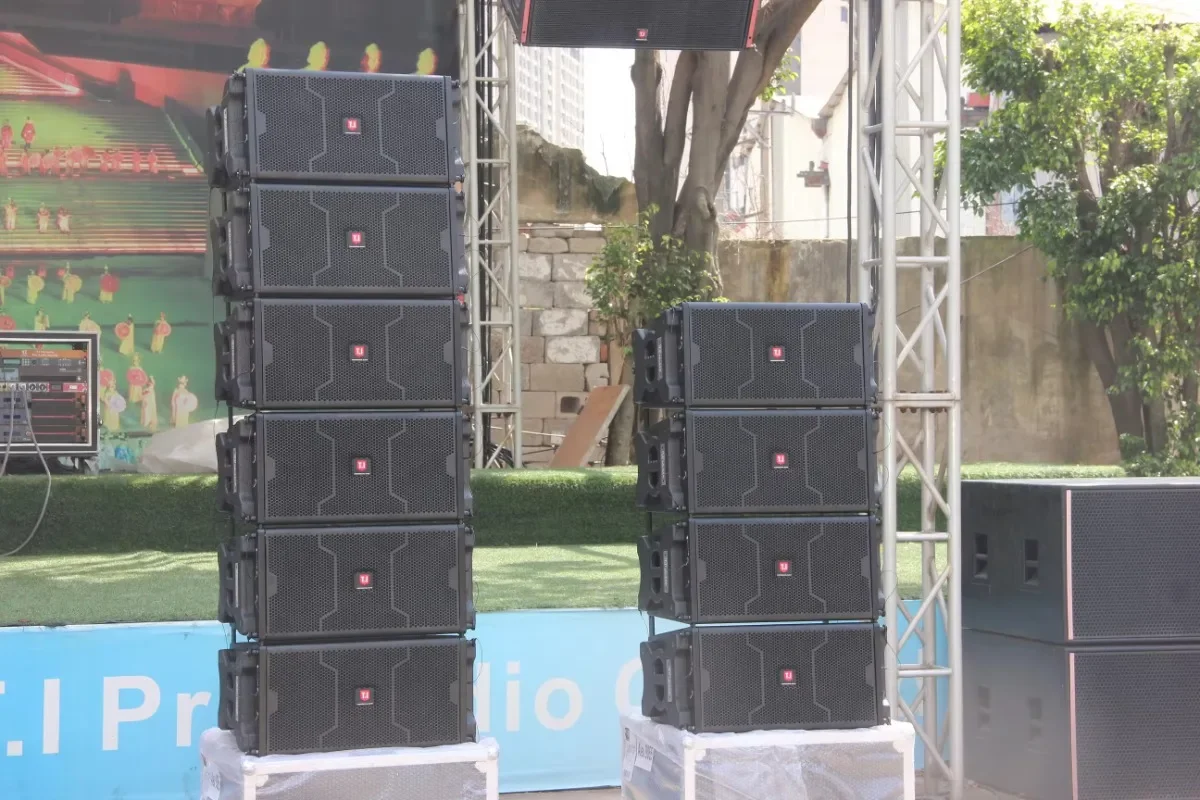 Professional 10-Inch Subwoofer PA Speakers Mini Column Line Array Sound System Passive Outdoor Audio Sound Equipment