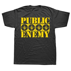 Novelty Awesome Public Enemy Target T Shirts Graphic Streetwear Short Sleeve Summer Casual Cotton Men Large Size T shirt