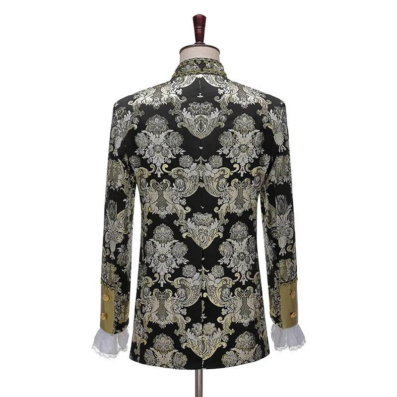 Mens Suits Retro Europe Court Stage Show Dresses Drama Prince European Performance Suit Mens Suit