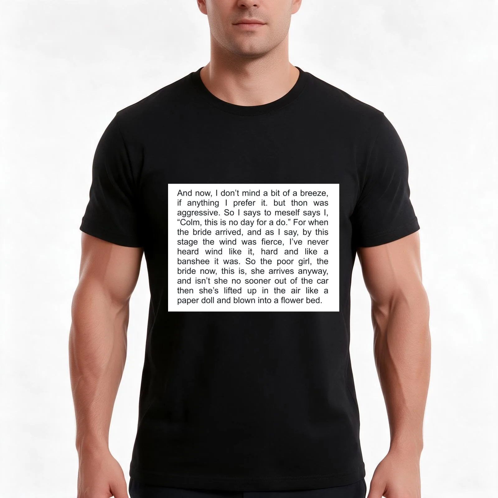 uncle colm’s monologue T-Shirt Summer Casual Cotton Tee Oversized Streetwear Tops Vintage Graphic Print Unisex Men Women