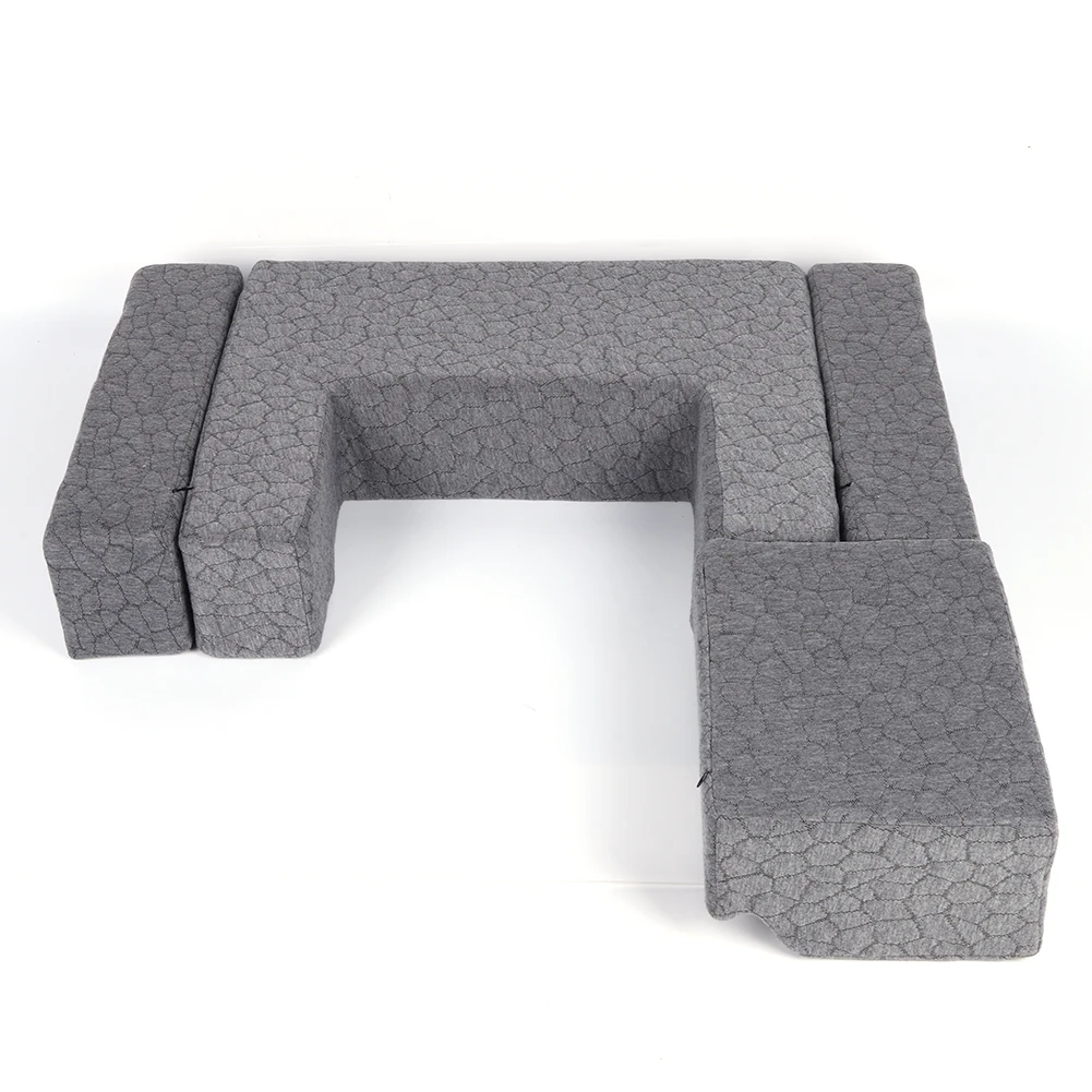 وسادة قراءة وألعاب كبيرة جدًا مع حامل أكواب قابل للتعديل ومتعددة الأغراض ومكتب سرير للجلوس في أريكة أرضية السرير