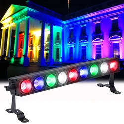 Stage Wash Light Bar 4in1 RGBW COB LED Wall Washer Light With Sound Activated DMX Control For DJ Disco Party Wedding Birthday