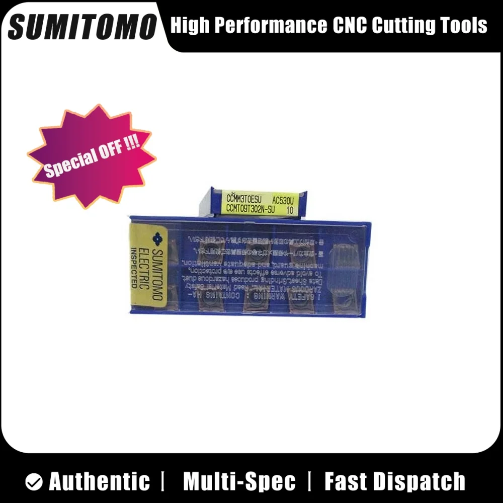 

SUMITOMO оригинальный CCMT CCMT0602 02 04 08 CCMT09T3 02 04 08 N-SU AC530U токарная вставка 10 шт.