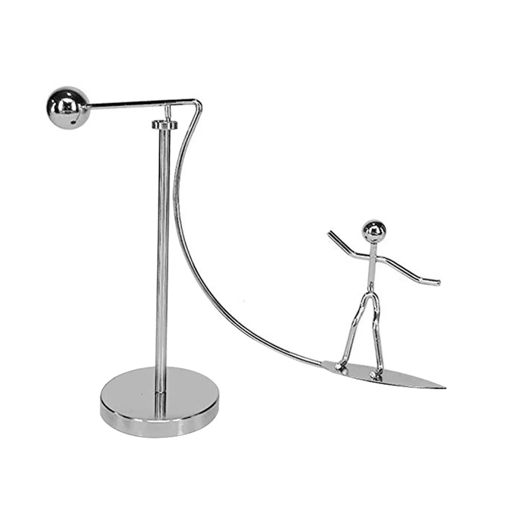 Toys Desktop Decoration Ornaments Newtons Balance Ball Swing Iron Silver Swinging