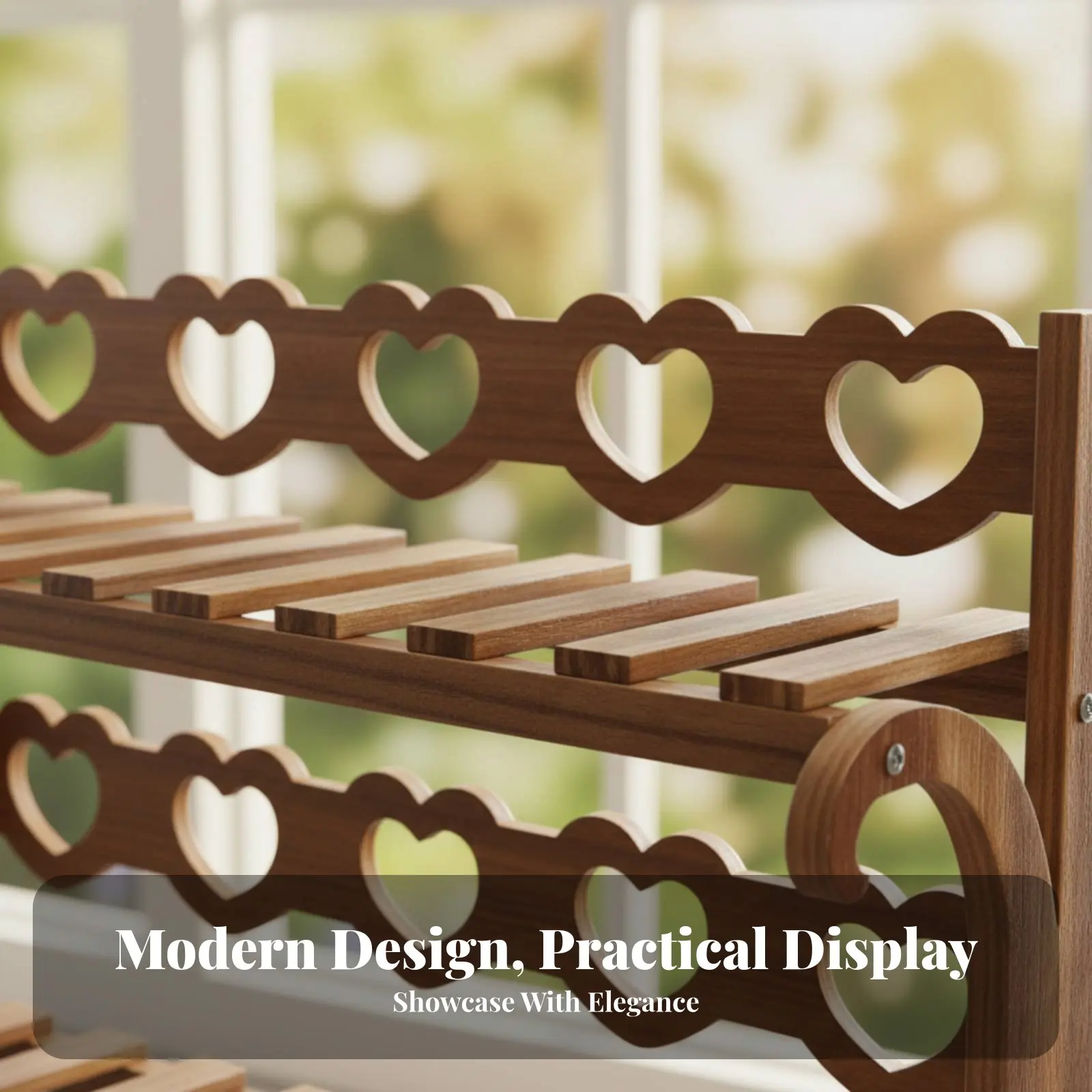 多層フラワーラック-頑丈な構造-多層木製植物棚-木製植物棚-強力な耐荷重性-バルコニー、パティオ用