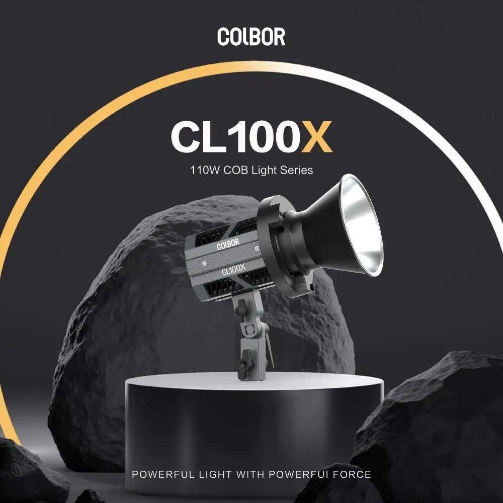 Colbor Cl100x Cob Led Licht Video Lamp Fotografie Verlichting Voor Youtube Streaming Digitale Camera Cl100x, Cl100xm 2700K-6500