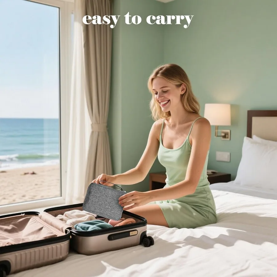 Máquina limpiadora de brochas de maquillaje Portabl, 15000RPM, limpieza profunda rápida y brochas de maquillaje en seco, limpieza eficiente con almacenamiento Cas Po