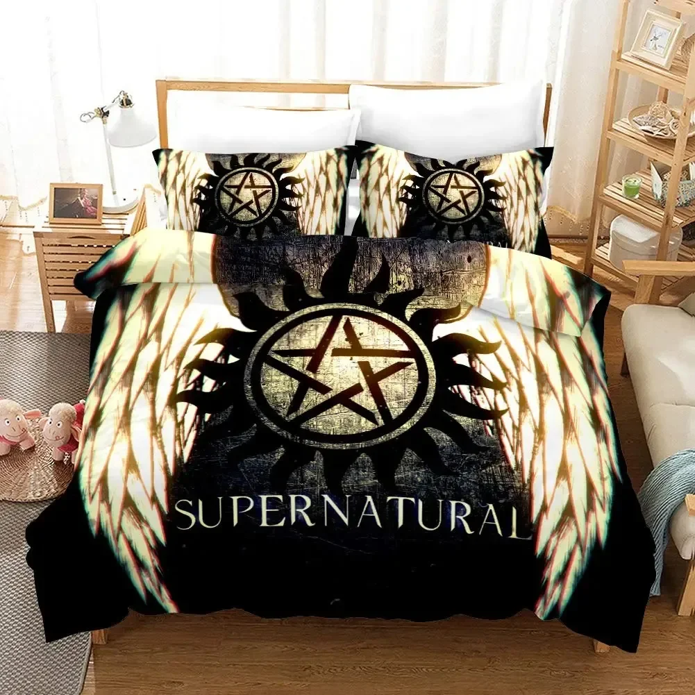 

Supernatural Bedding Set Boys Girls Twin Queen Size Duvet Cover Pillowcase Bed Kids Adult Fashion Home Textileextile