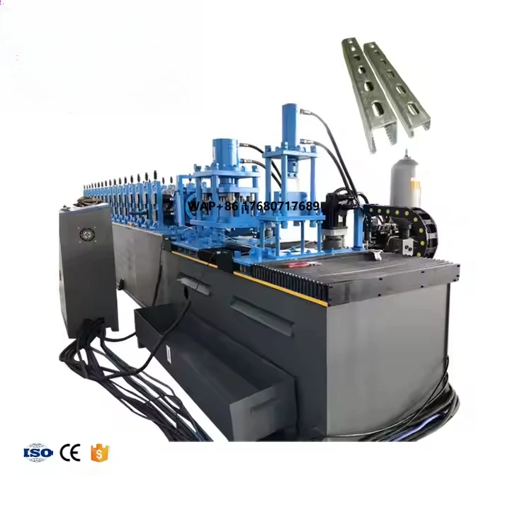 Automatic Solar Strut Channel Roll Forming Machine Bracket Solar Panel Structure Making Machine
