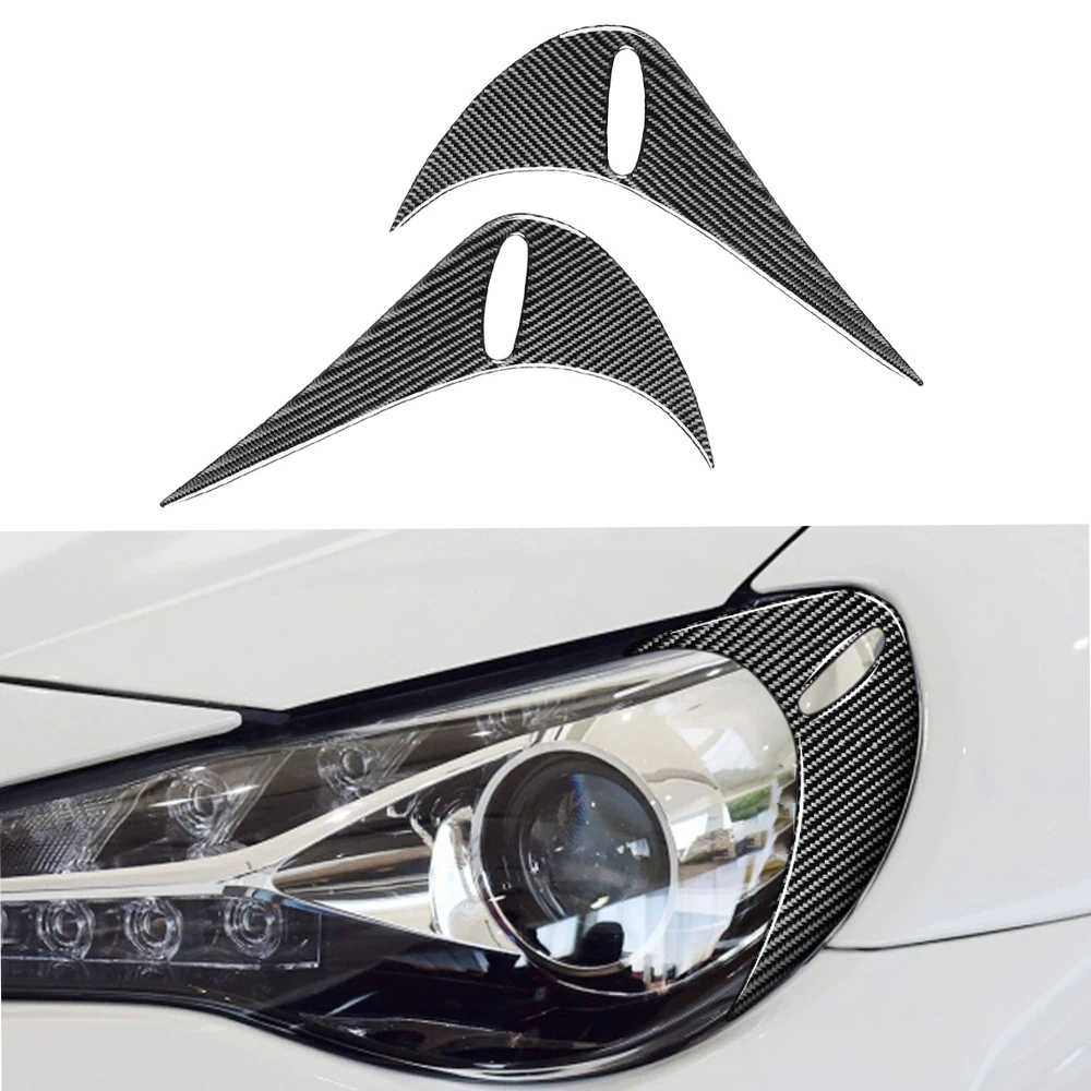 

Carbon Fiber Headlight Eyebrow Eyelid Cover Trim For Toyota GT86 Subaru BRZ 2012 2013 2014 2015 2016