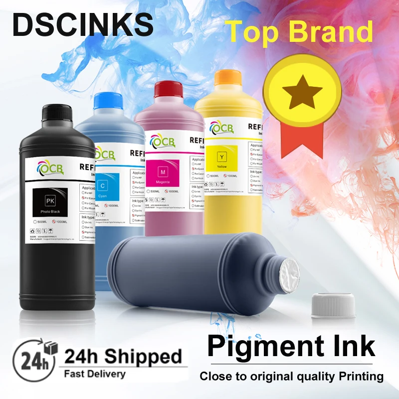 

Качественные чернила-пигмент для заправки объемом 1000 мл для принтеров Epson WF-C17590, WF-C20590a, WF-C21000, C21000a, WF-C20750, C20750c, WF-20750a, AM-C4000a