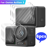 For DJI Osmo Action 3 Tempered Glass Front Rear Screen Protector Lens Protective Film for DJI Action3 Action Cameras Accessories