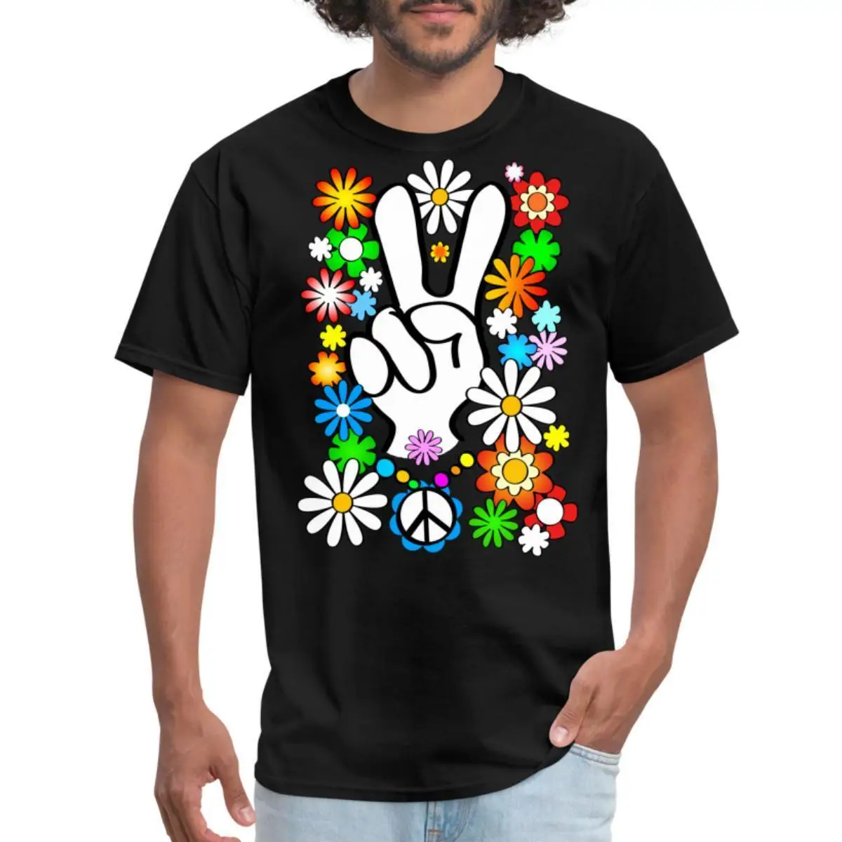 

Peace Sign Flower Power Men's T Shirt