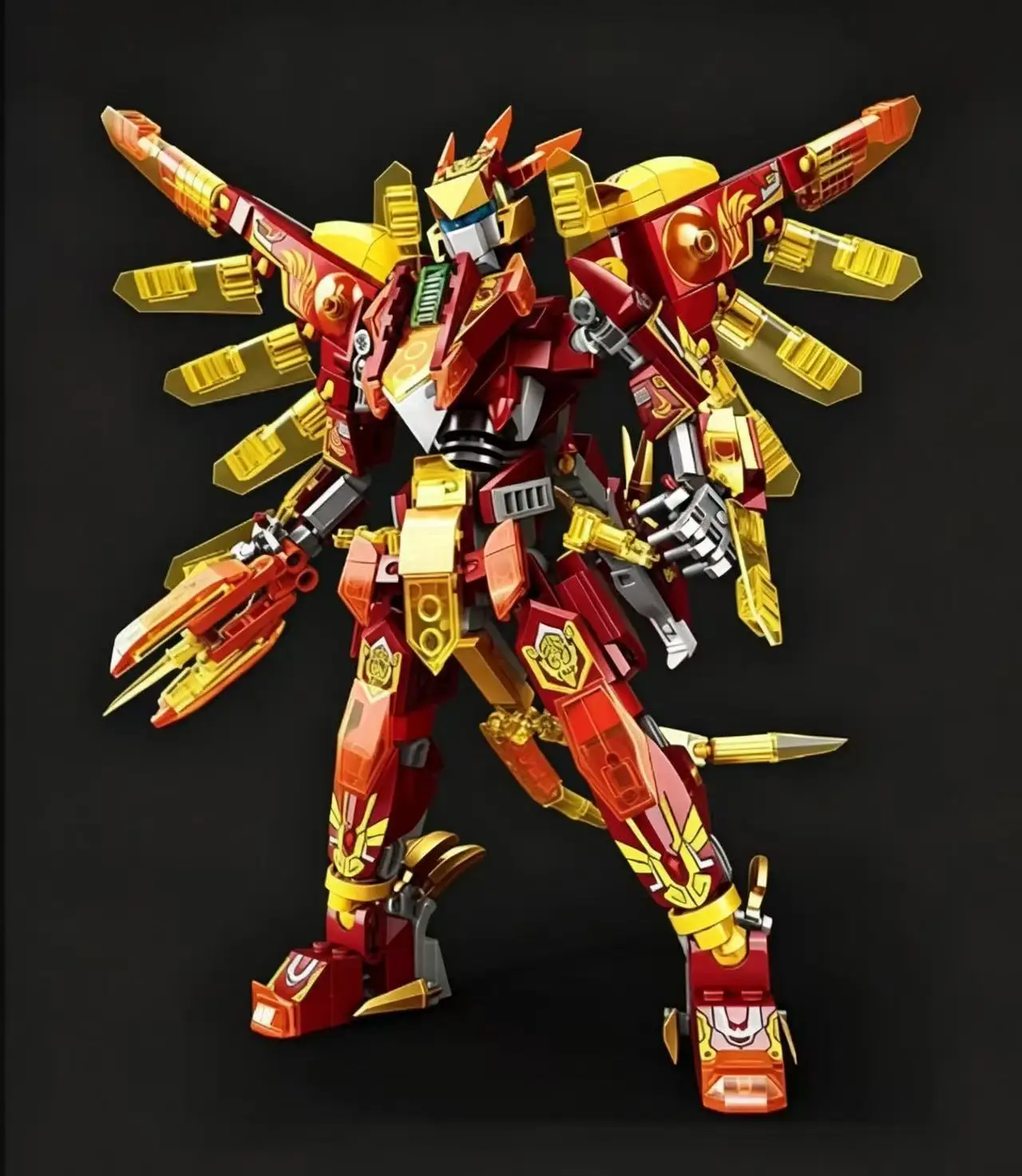 Mecha Building Blocks 2in1 Transforming Robot Assembly Figurine Animal Blocks  Toy Christmas Holiday Gift