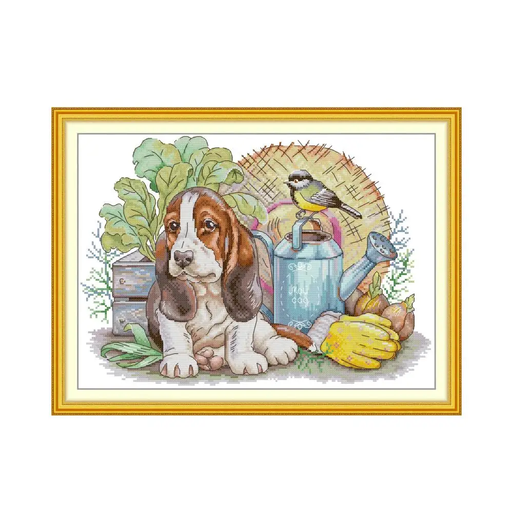 Printed Embroidery Cross Stitch Kits DMC Animal Printed Canvas DIY Handmade Home Decoration 11CT 14CT 16CT