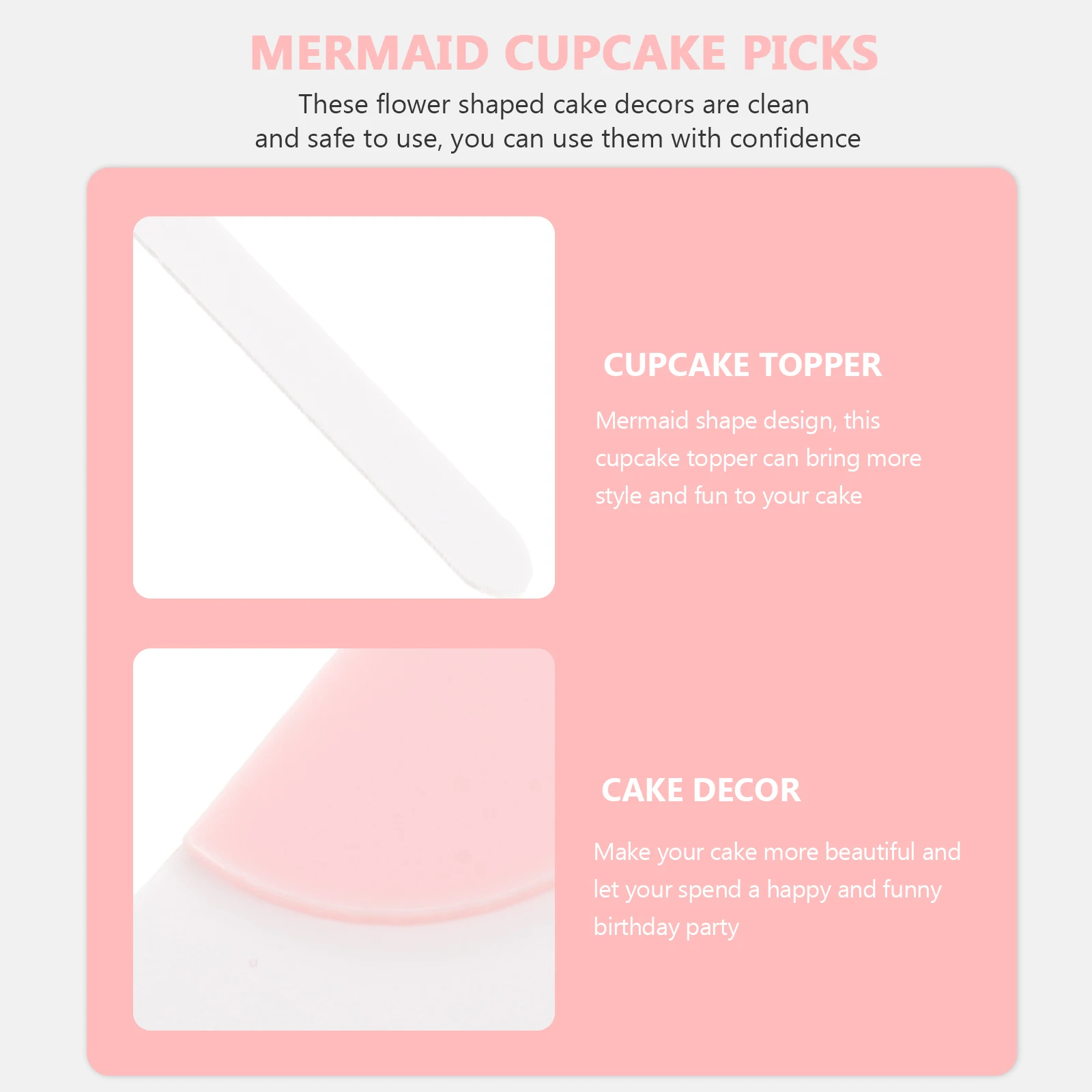 

10pcs Acrylic Flower Cake Decorations Picks Topper DIY Party Decor Elegant Wedding Birthday Cupcake Toppers Safe Practical