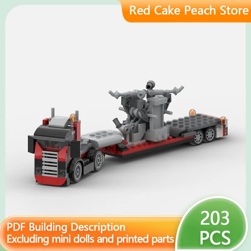 

Модель городской автомобиль MOC, строительные кирпичи, специальный транспортный грузовик, модульная технология, детские праздничные подарки, сборные игрушки, костюм