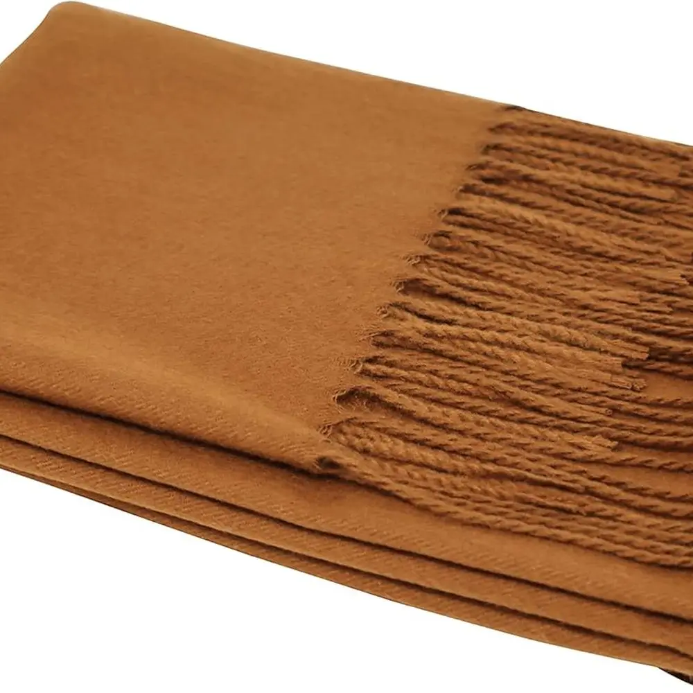 شال الباشمينا الفاخر 100% للنساء - وشاح فاخر ناعم ودافئ - علبة هدية