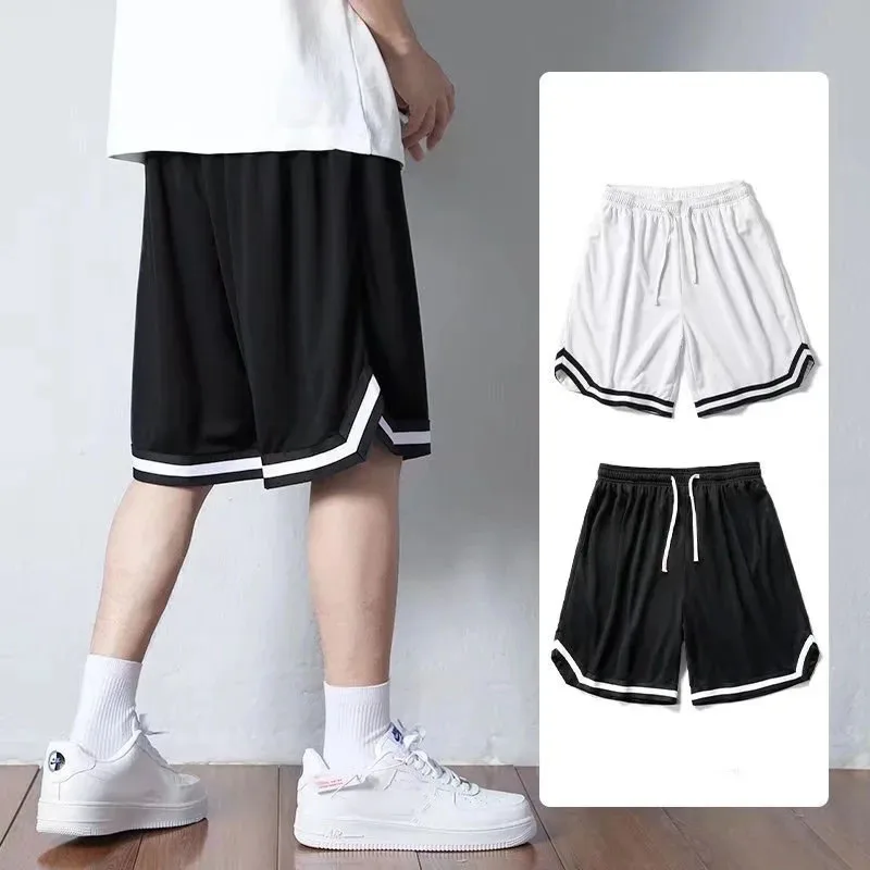 Shorts de sport décontractés en maille pour hommes, pantalons courts de course à pied, pantalons d'entraînement de basket-ball, vêtements de plage pour hommes, séchage rapide, été, 2024