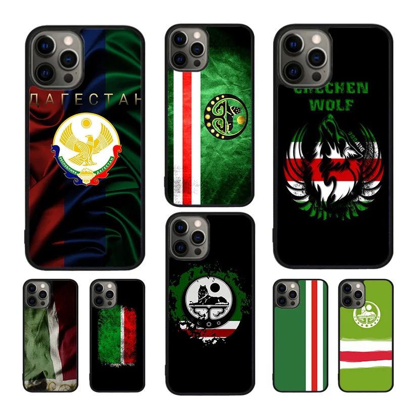 Chechen Flag Chechnya Mobile Phone Cases Cover For iPhone 16 15 14 12 13 mini 11 Pro MAX apple 6 7 8 Plus SE2020 Coque