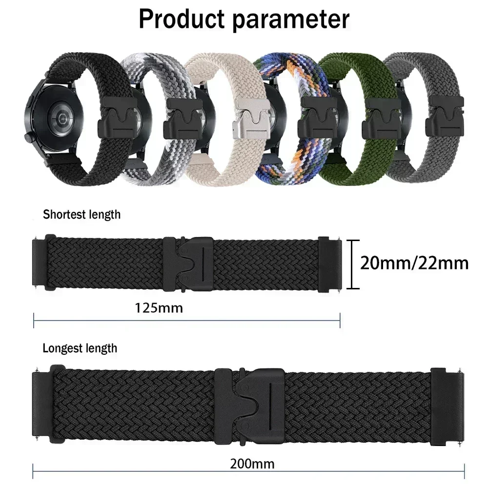 Parachute Strap for Garmin Venu 3 2 Band Forerunner 570 265 255 165 20mm 22mm Braided Bracelets Correa for Garmin Vivoactive 6 5 image 6