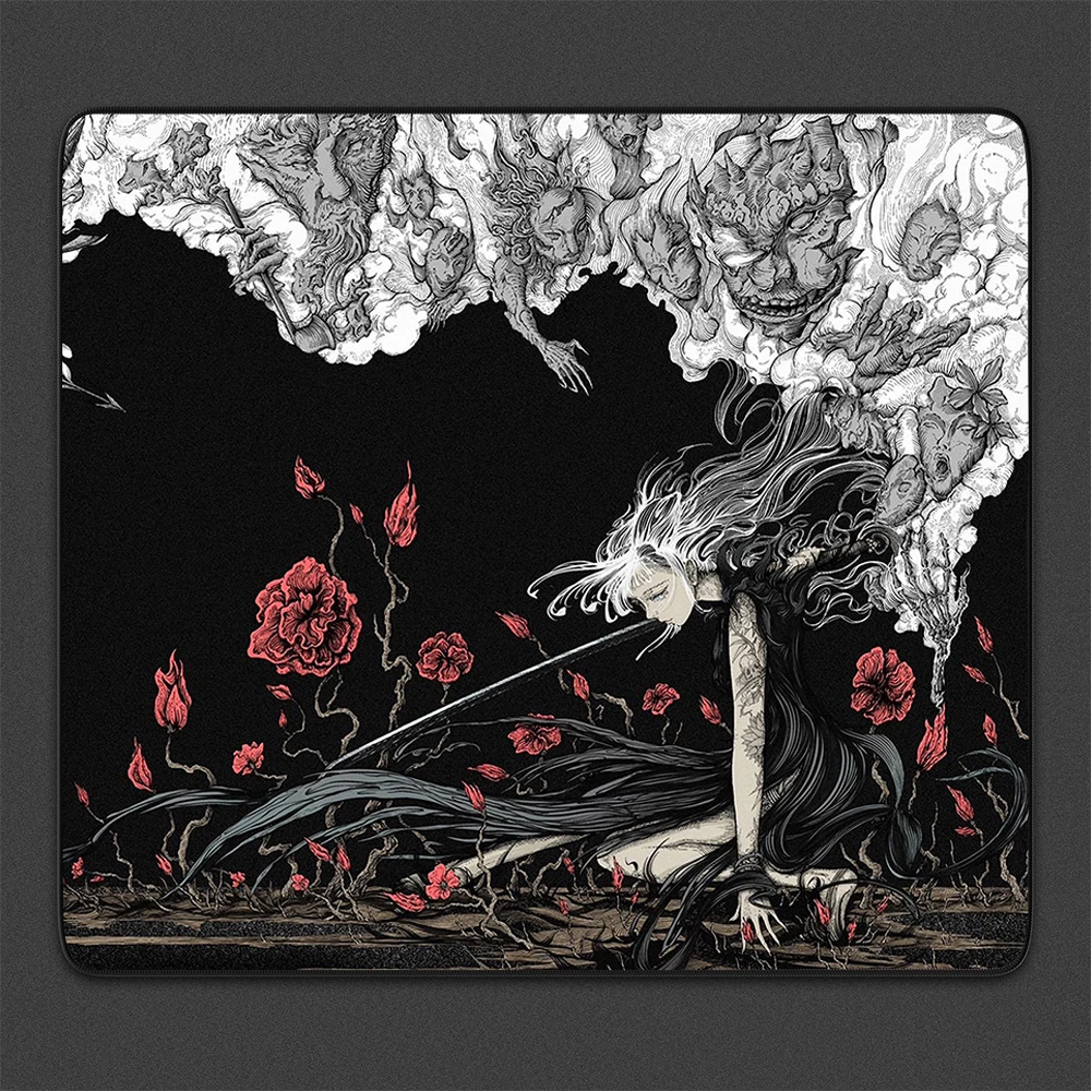 Gaming Mousepad High Elastic Non-slip Bottom Balance Mouse Pad Waterproof Surface Game Professional Computer Mouse Mat 45*40cm