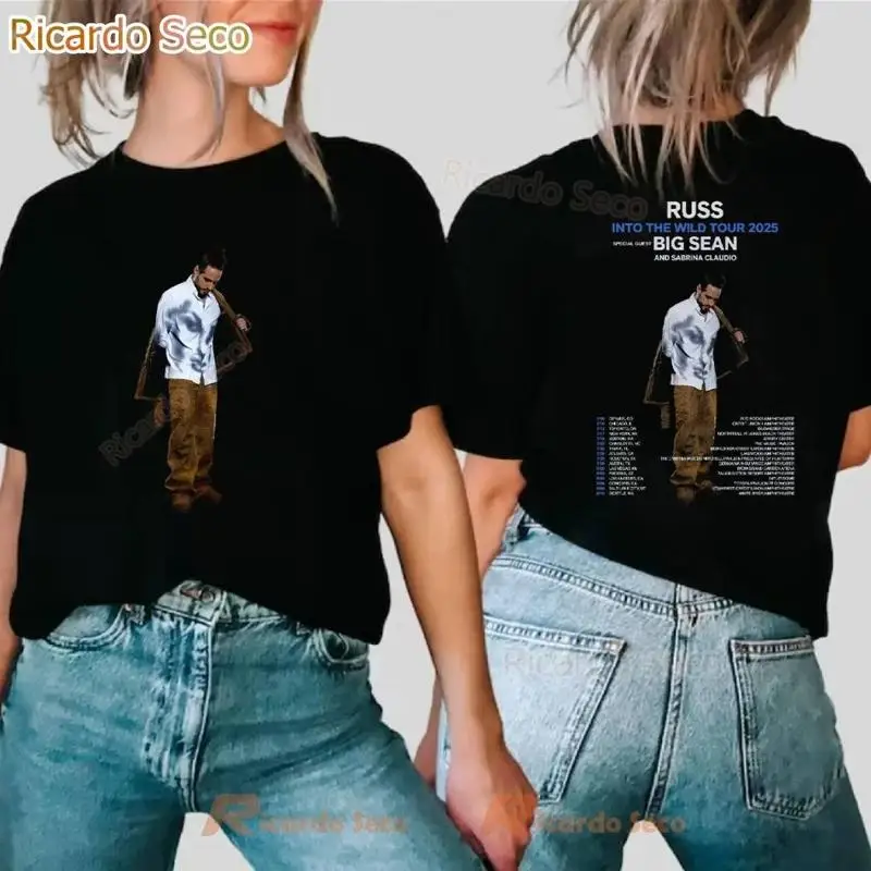تي شيرت Russ Into The Wild Tour 2025 لمحبي الحفلات الموسيقية #1