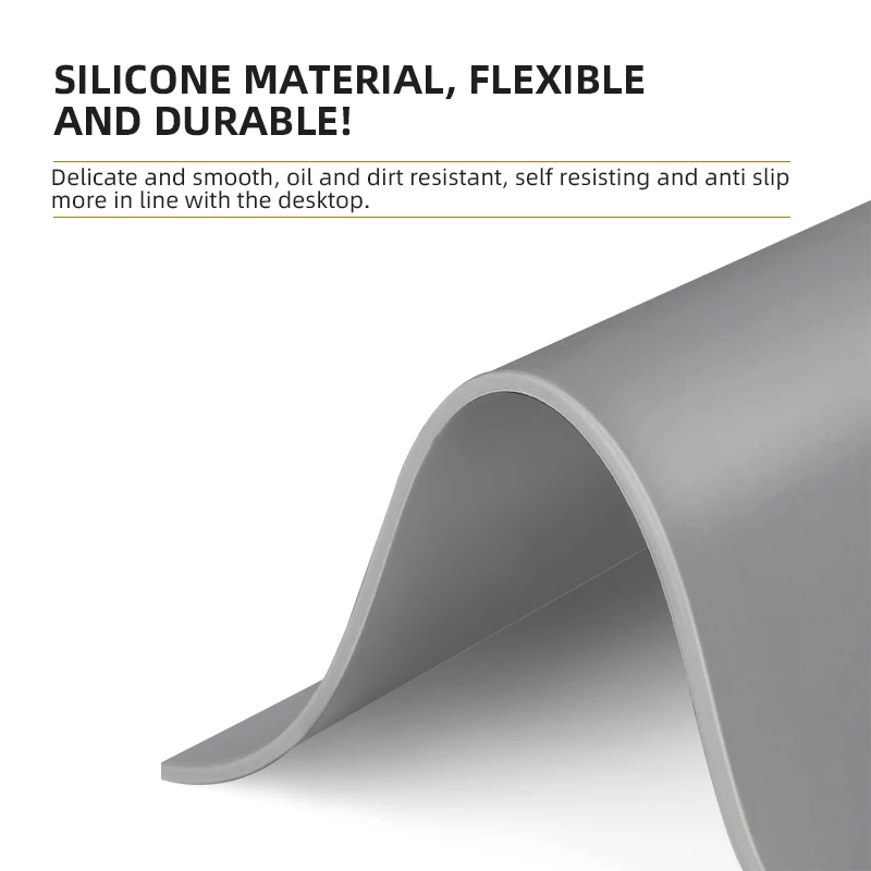 Silicone Table Mat 60X120cm Heat Resistant Dishwasher Safe Non-Slip Kitchen Dining Table Protector  Waterproof Table Placemat view 6