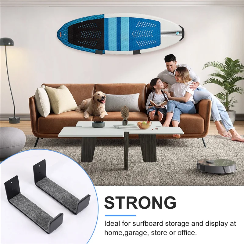 

НОВИНКА-1 пара стойки для крепления SUP для доски для серфинга, настенная стойка для каяка, черная