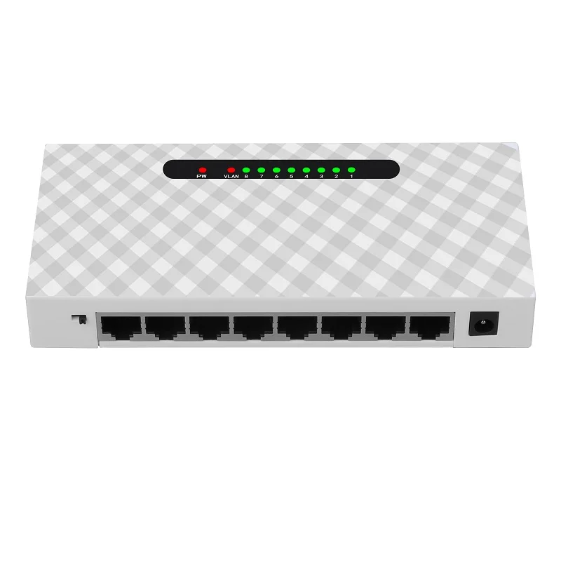 Najnowszy przełącznik sieciowy Diewu 8-portowy 10/100 Mbps Ethernet Switch Sieć Soho