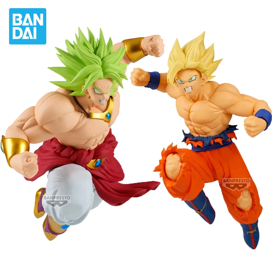 Banpresto Anime Dragon Ball Figurals Match Makers Super Saiyan Goku Broly PVC Action Figures DBZ Figurines Collection Model Toys