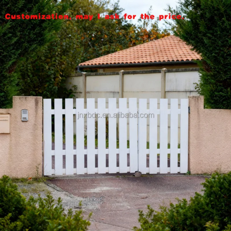 

Изготовленный на заказ. Высококачественная панель с белым покрытием, дверь для забора, современный дизайн, раздвижные открытые ворота из алюминиевого сплава, ограждение с замком