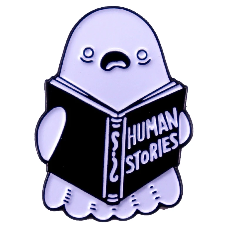 C4967 Halloween Human Story Ghost Enamel Pin Lapel Pins for Backpacks Brooches on Clothes Briefcase Badges Jewelry Decoration