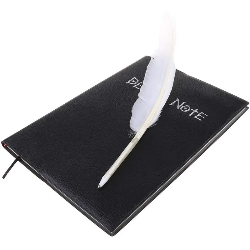 Death Note Notebook with Feather Pen,Fashion Anime Theme Death Note Cosplay Notebook