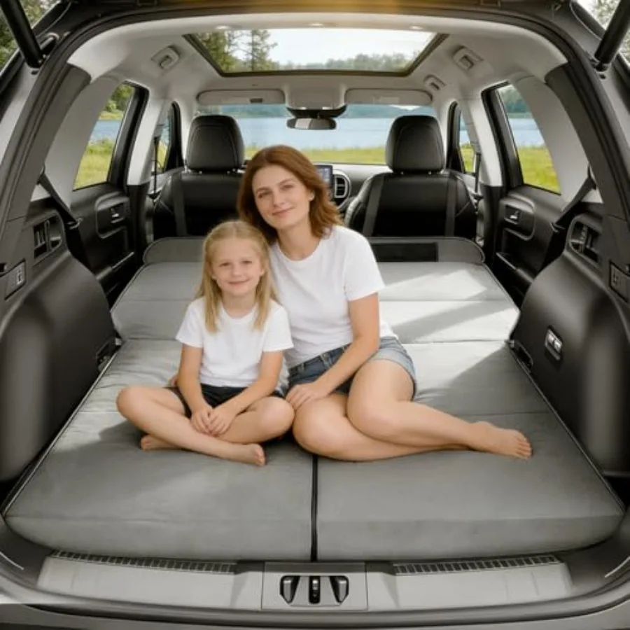 

SUV Trunk Sleeping Platform Air Mattress Upgrade Alternative Universal Non-Inflatable Car Foldable Mattress Grey Camping Bed fo