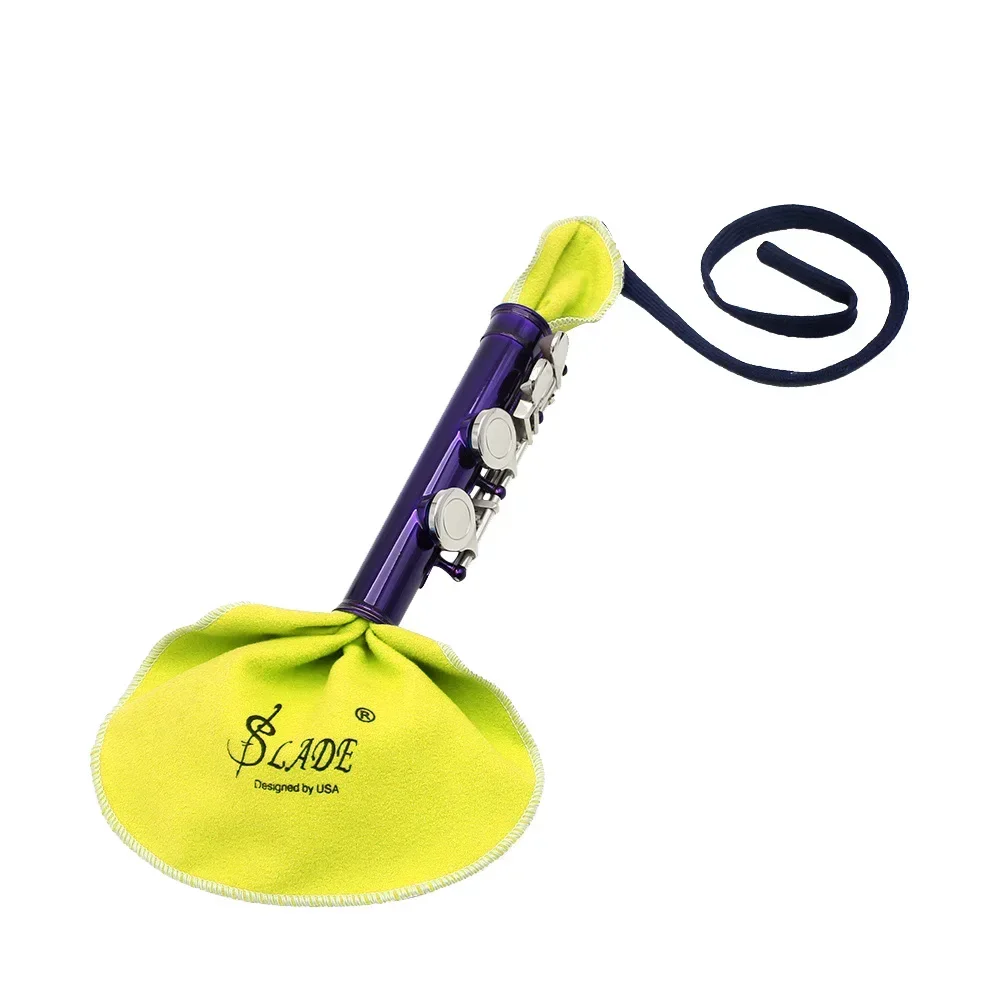 SLADE 6 ألوان الساكسفون تنظيف الملابس آلات النفخ الموسيقية ملحق بيكولو الناي الكلارينيت ساكس مسح القماش للداخل