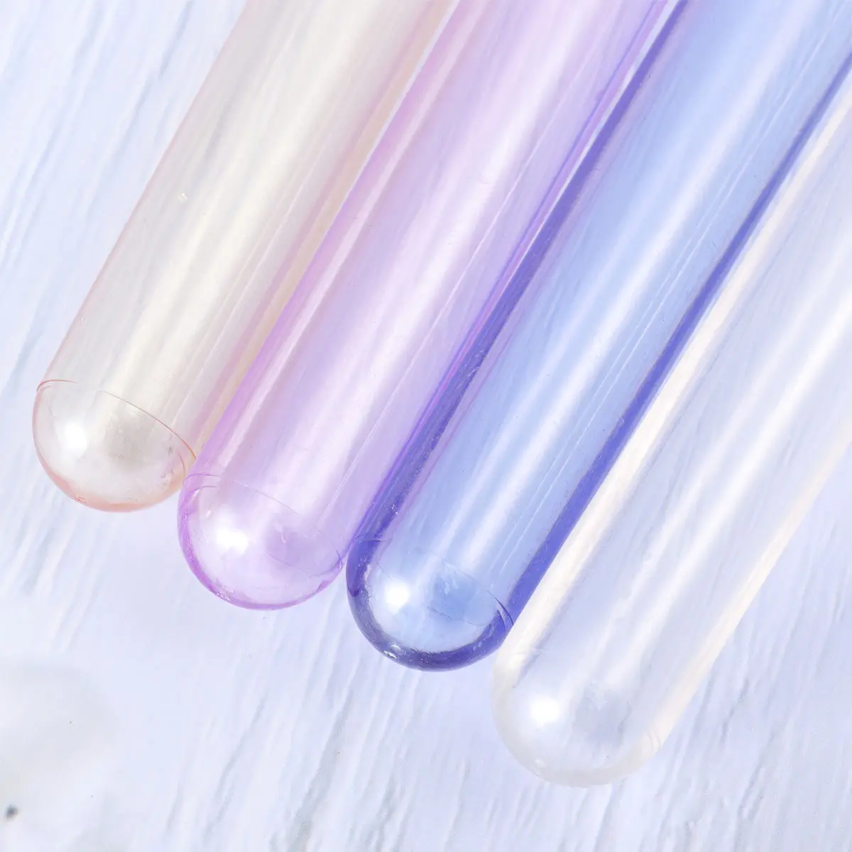 4Pcs Test Tube Wine Glass Acrylic Plastic Bar Cocktail Tube Set 12Cm Screw Lid Sealed Reusable for Party Ktv Decoration