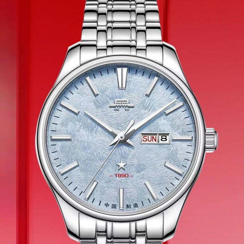 

Часы Beijing Watch Everest Theme, автоматические механические часы для мужчин и женщин, светящиеся в темноте, с пентаграммой, памятный подарок для пары.